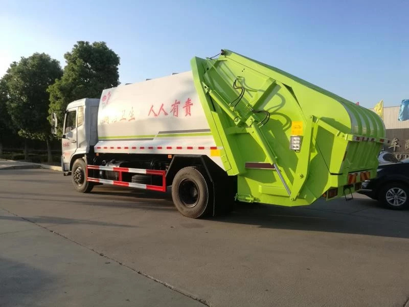 东风天锦12吨压缩式垃圾车图片