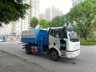 解放J6挂桶式垃圾车10方（国四）图片