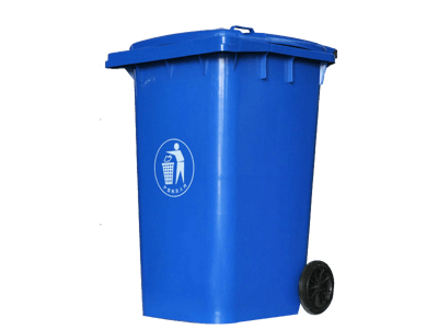 120L藍色垃圾桶圖片