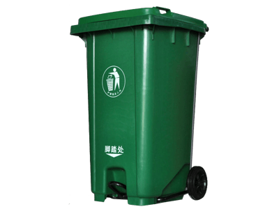 240L深綠色垃圾桶圖片