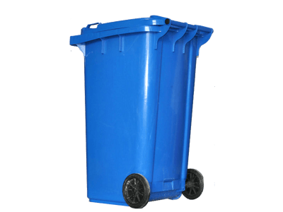 240L蓝色垃圾桶图片