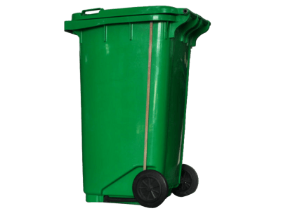 240L绿色垃圾桶图片
