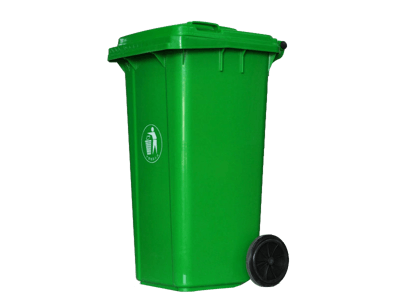 120L绿色垃圾桶图片