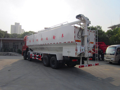 东风天龙（40方/20吨）散装饲料运输车图片