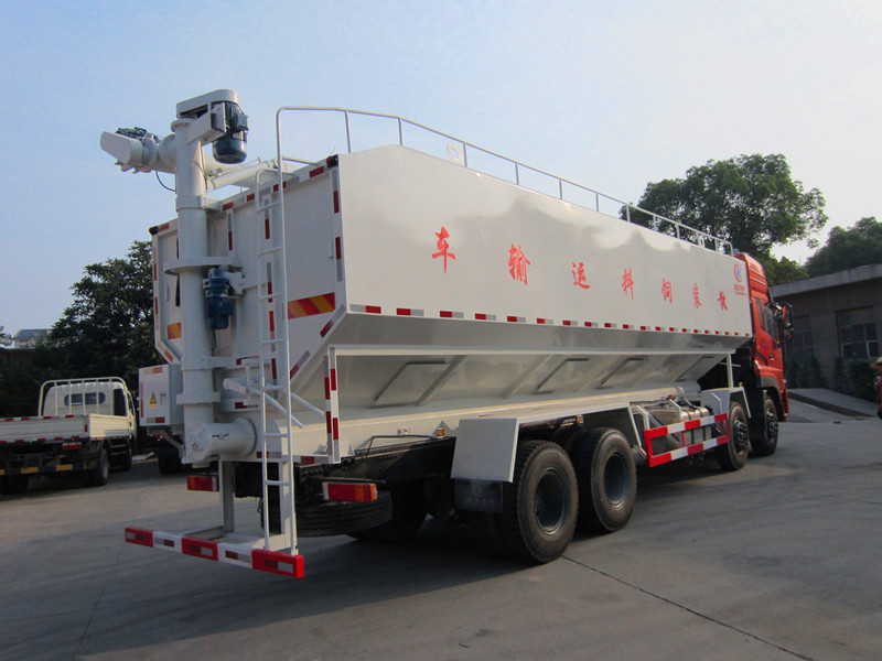 东风天龙（40方/20吨）散装饲料运输车图片