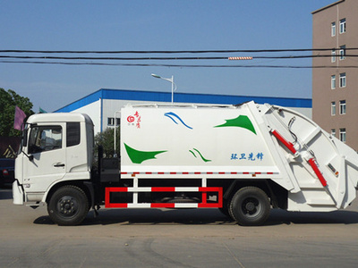 东风天锦12吨压缩垃圾车图片