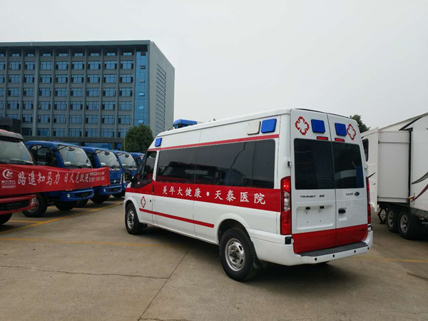 福特江铃新世代V348长轴中顶重症监护型救护车图片