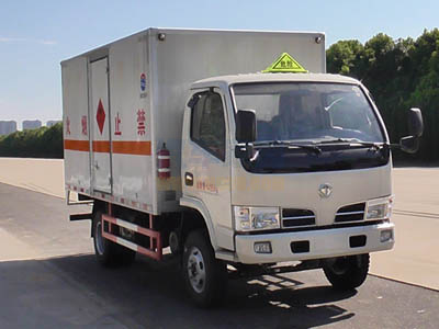 东风4.1米易燃气体厢式运输车图片