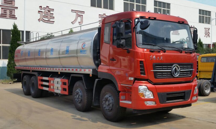 东风天龙20方鲜奶运输车|16吨奶罐运输车图片