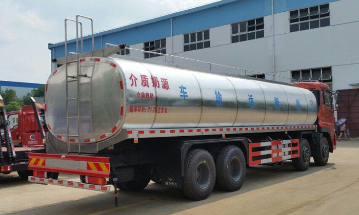东风天龙20方鲜奶运输车|16吨奶罐运输车图片