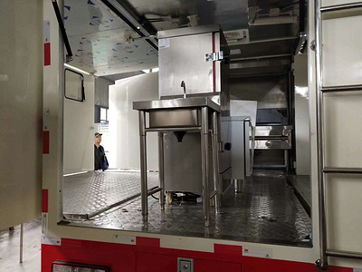 双扩展餐厨车大型厨房车图片图片
