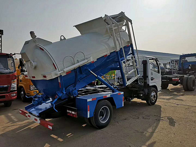 东风5方餐厨垃圾车 随州泔水垃圾车厂家图片