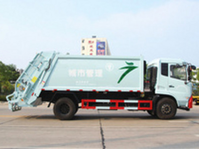 用了东风天锦压缩垃圾车，12方压缩垃圾车城市干净清洁就是不 一样
