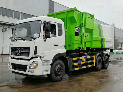 东风天龙18吨压缩式垃圾车图片