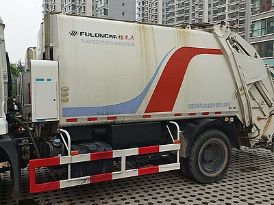 东风天锦 福龙马二手15吨压缩垃圾车图片