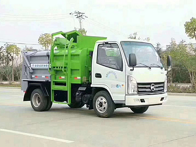 蓝牌餐厨垃圾车 垃圾车分类图片