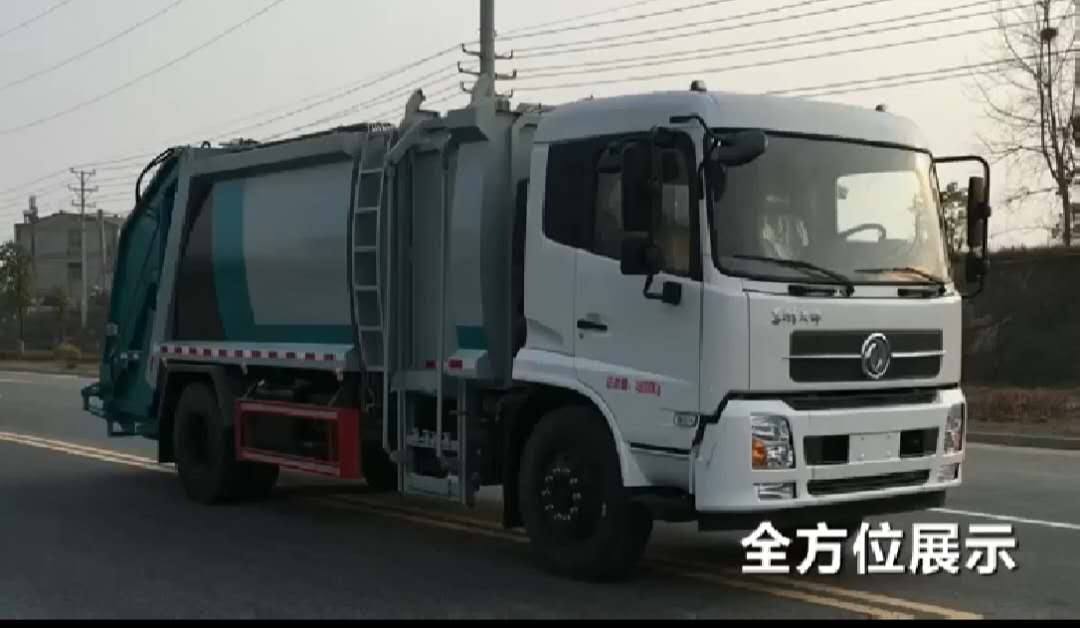 国六新款东风天锦分拣垃圾运输车视频