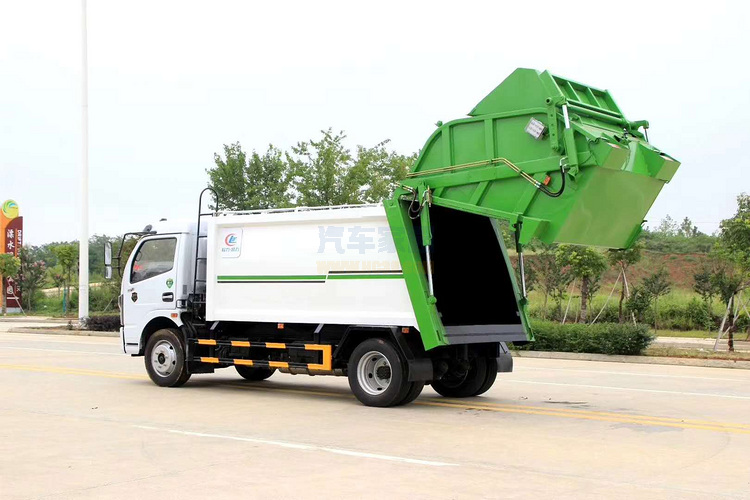 首批国六8立方垃圾车-8立方压缩垃圾车基本配置图片图片