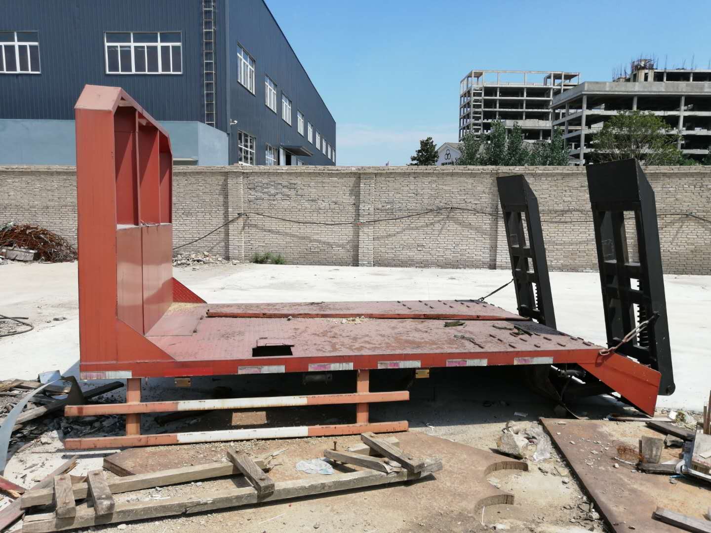 二手平板拖车/二手挖机平板拖车/二手挖机平板运输车/