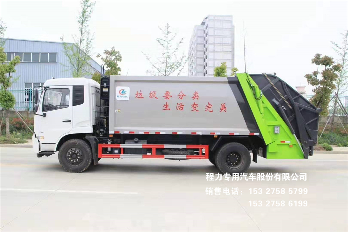 国三东风天锦12~14方压缩式垃圾车图片