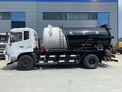 国六12吨吸污车抽泥浆污水车价格视频图片