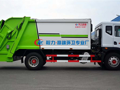 国六东风压缩垃圾车 轻松上牌程力环卫垃圾车图片