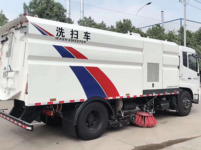 东风8吨道路洗扫车，国六最高标准排放