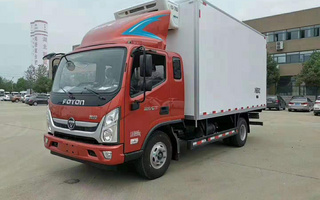 福田奥铃一排半4.6米冷藏车 4.6米海鲜冷藏车 猪肉运输车