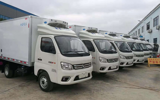 国六福田M1海鲜运输车 3.2米冷藏车价格图片