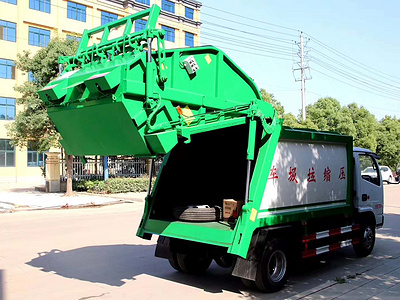 国五6立方后装密封压缩垃圾运输车专业定制厂家图片
