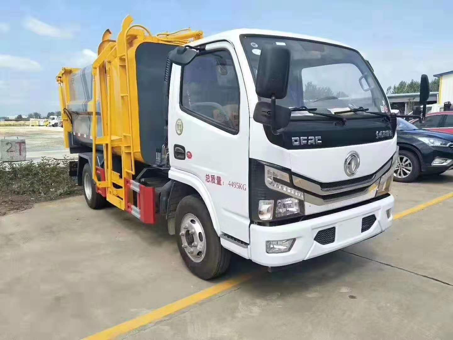 国六东风多利卡5方自装卸式垃圾车介绍及说明