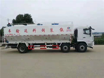 陕汽轩徳15吨散装饲料运输车图片
