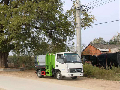 国六排放汽油机自装自卸式垃圾车那有卖图片