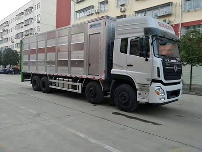 国六东风天龙畜禽运输车图片