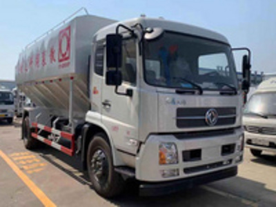 散装饲料运输车--2019最新报价-东风天锦22方12吨散装饲料运输车