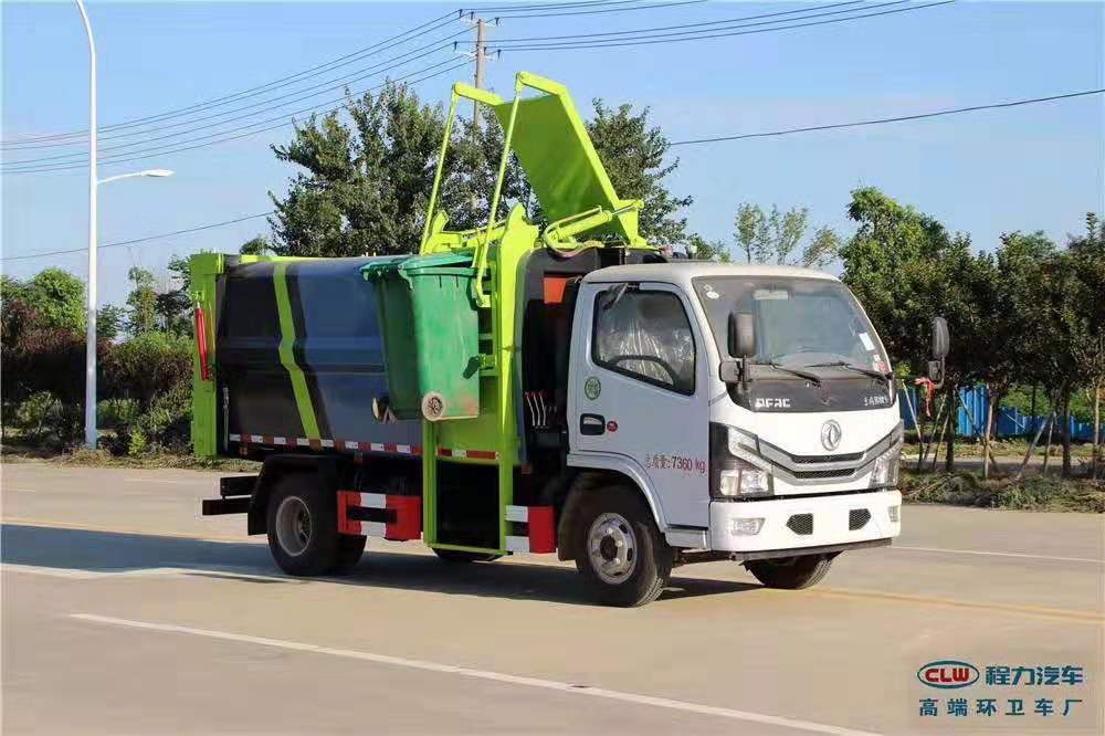 国六东风多利卡7方侧挂压缩垃圾车上市了！！！图片