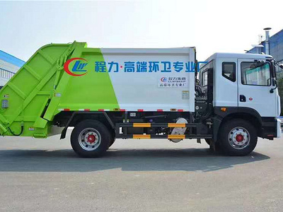 大多利卡D9十方后装压缩垃圾车可挂240L或660L塑料桶！图片