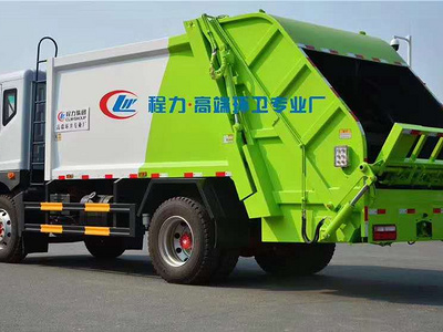 大多利卡D9十方后装压缩垃圾车可挂240L或660L塑料桶！图片