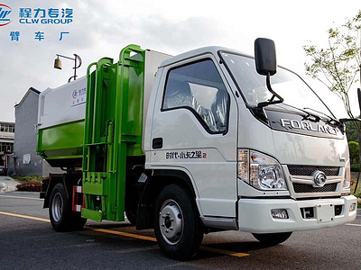 5方福田小卡2挂桶垃圾车带自卸功能的垃圾车图片专汽详情页图片