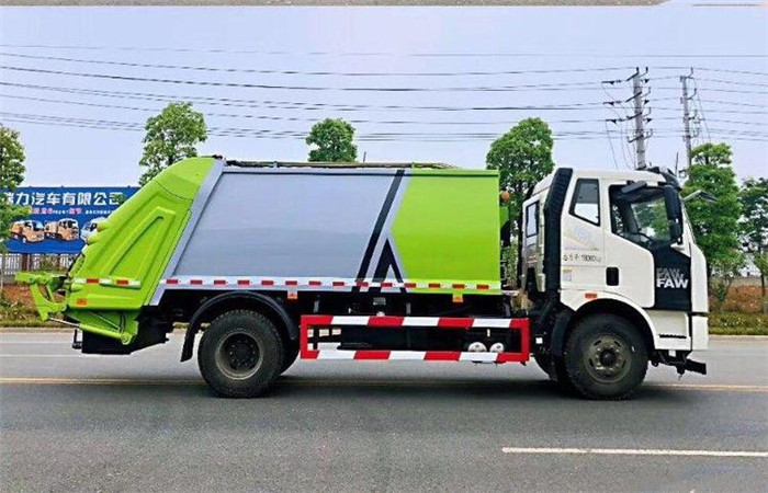 (国六)解放12吨压缩式垃圾车图片