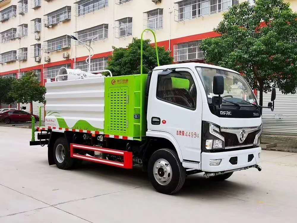 国六最新5吨东风雾炮车抑尘洒水车价格配置图片
