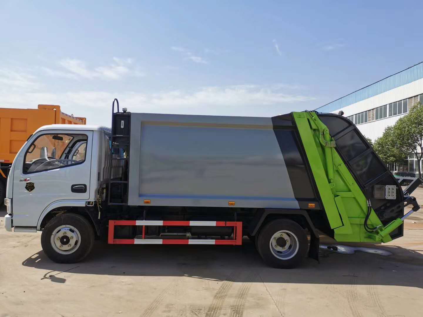 东风多利卡六方压缩式垃圾车功能展示图视频
