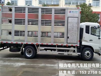 国六东风天锦6.8米全铝合金三层雏禽运输车图片