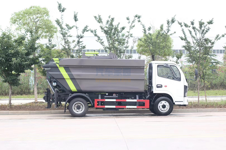 国六东风多利卡D6高位自装卸式垃圾车图片