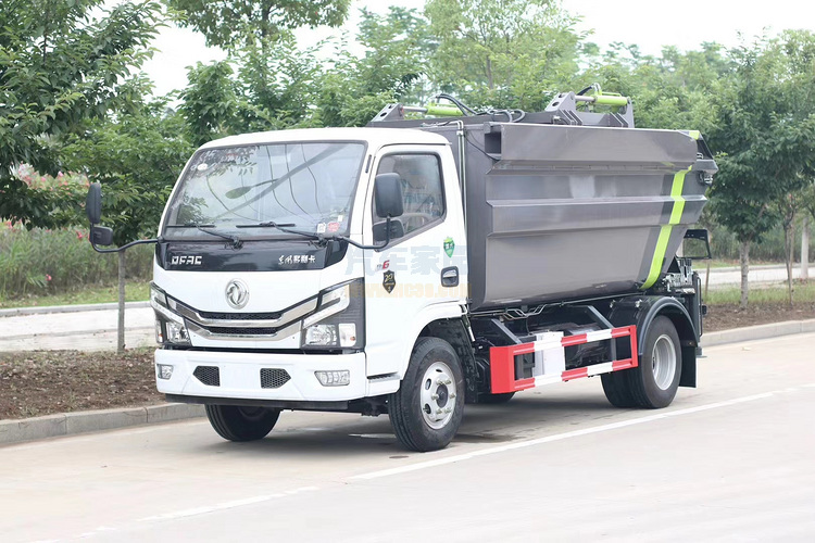 国六东风多利卡D6高位自装卸式垃圾车图片