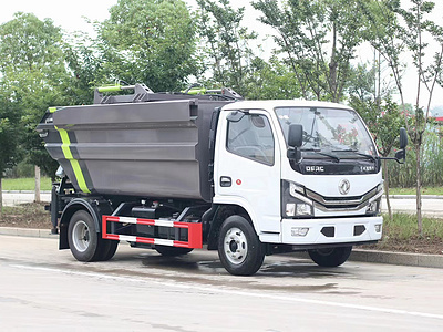 国六东风多利卡D6高位自装卸式垃圾车