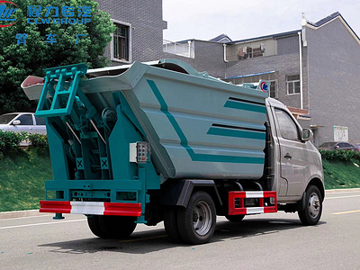 自装卸式压缩垃圾车说明介绍图片