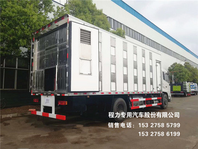 国六东风天锦7.4米不锈钢多层雏禽运输车图片