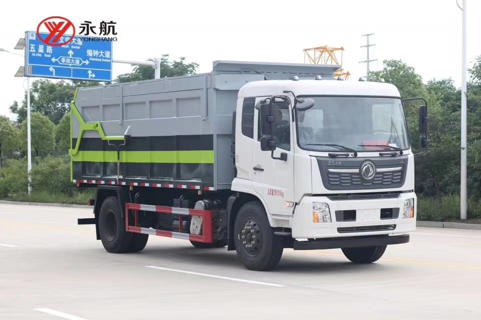 东风天锦国六压缩式对接垃圾车图片