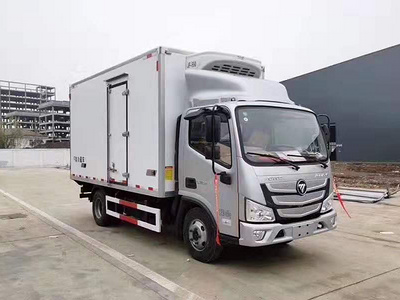 4.2米肉钩冷藏车，福田欧马可S3宽体冷藏车，承载5吨图片